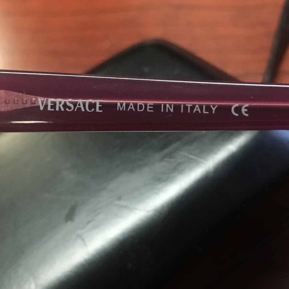 💯 VERSACE PURPLE RHINESTONE GLASSES - Picture 6 of 8